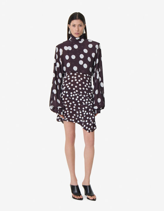 SHORT POLKA-DOT DRESS