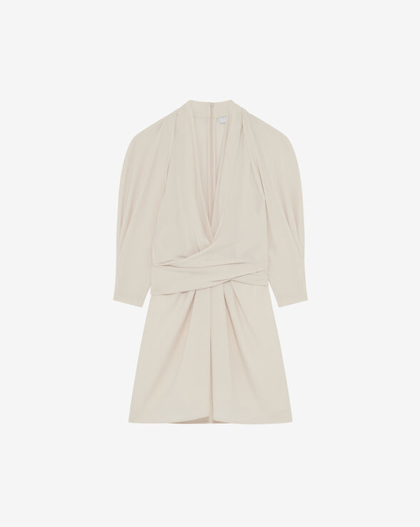 KATIE SHORT V-NECK CUT-OUT DRESS