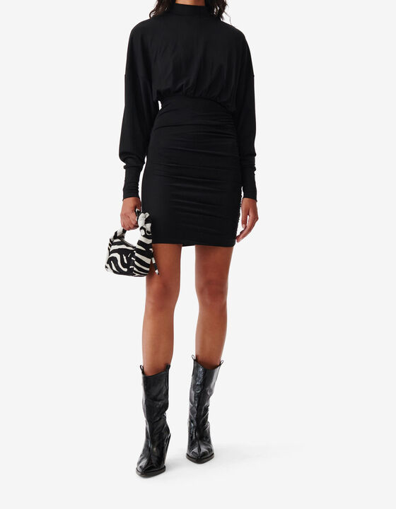 HIGH-NECK JERSEY DRESS