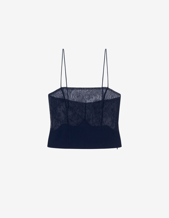 TRANSPARENT LACE TOP