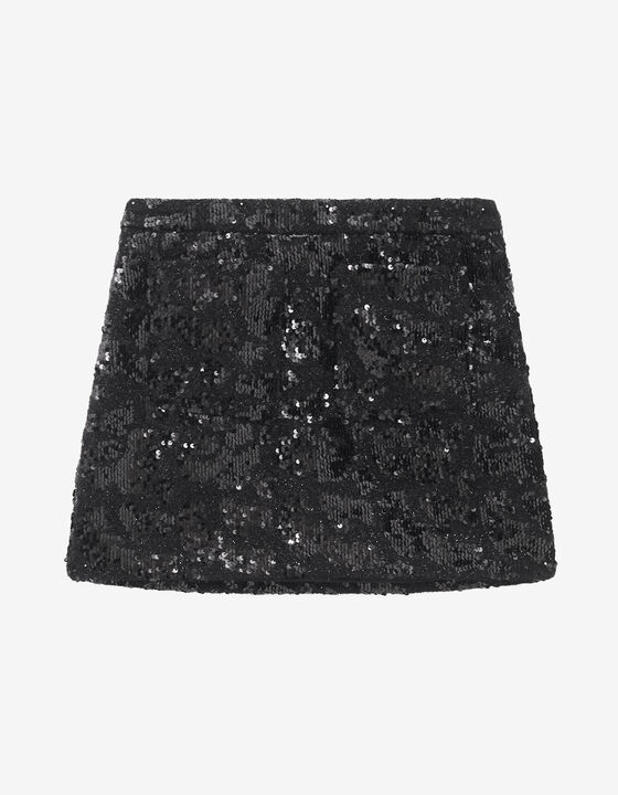 JUPE COURTE &Agrave; SEQUINS