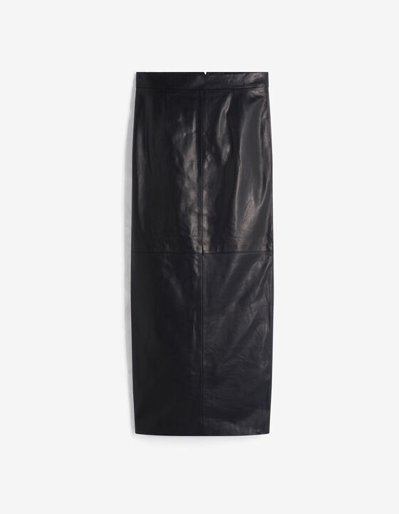 LONG LEATHER SKIRT