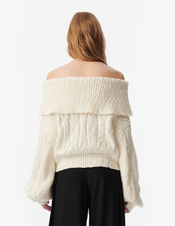 OFF-THE-SHOULDER SWEATER