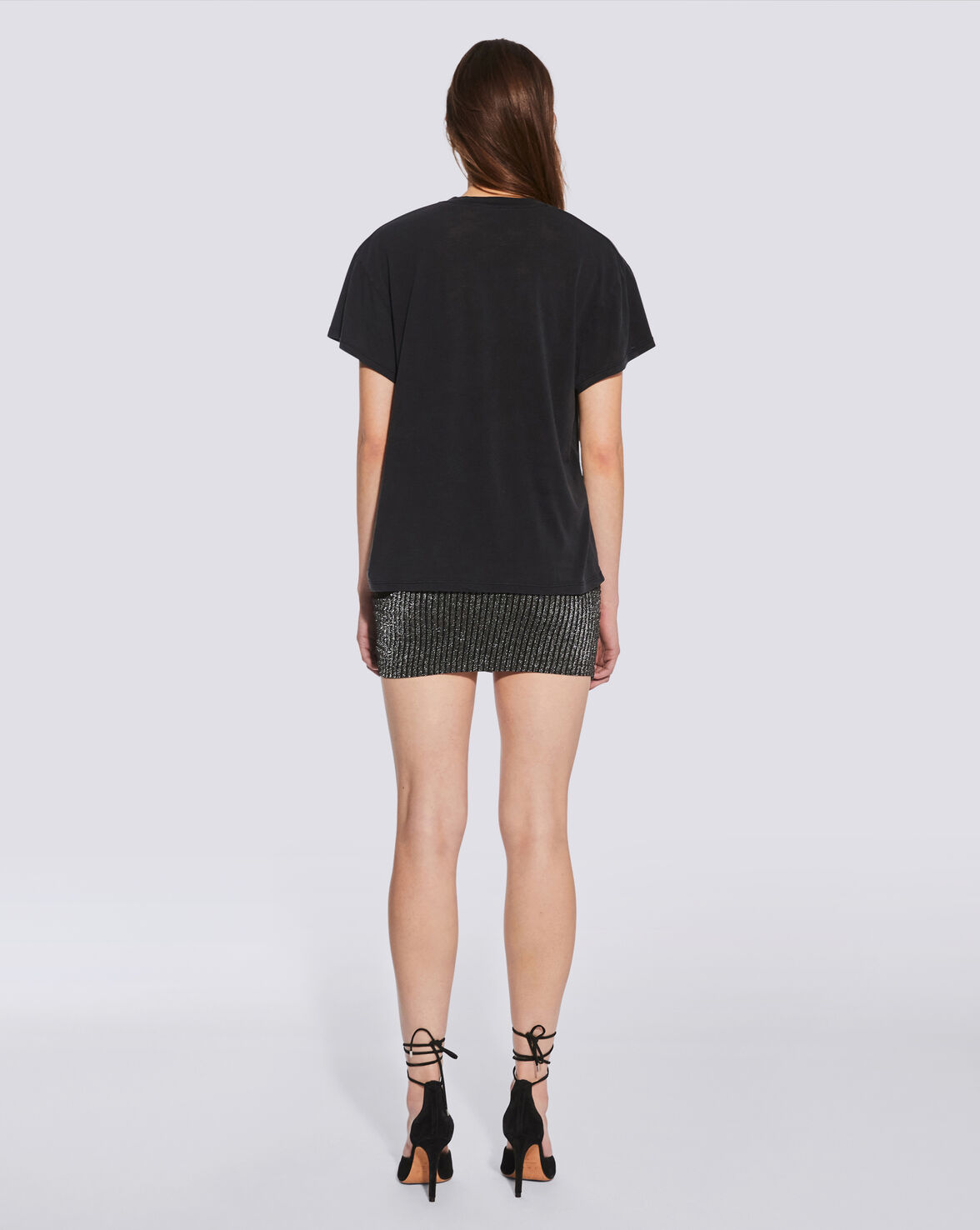 PONIE SHORT SLEEVE V NECK T SHIRT image number null