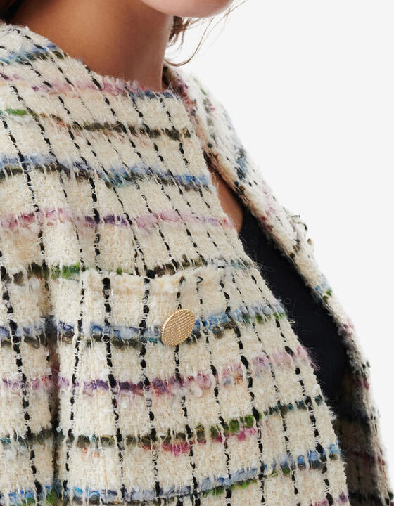 MULTICOLORED TWEED JACKET