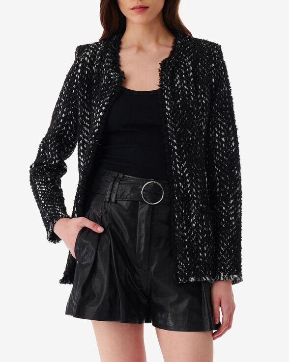 LEONARD HERRINGBONE TWEED JACKET