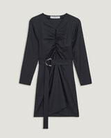 BAOMI RUCHED A-LINE MINI DRESS  image number null