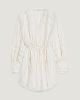 CASSIE LONG SLEEVE V NECK MINI DRESS  image number null