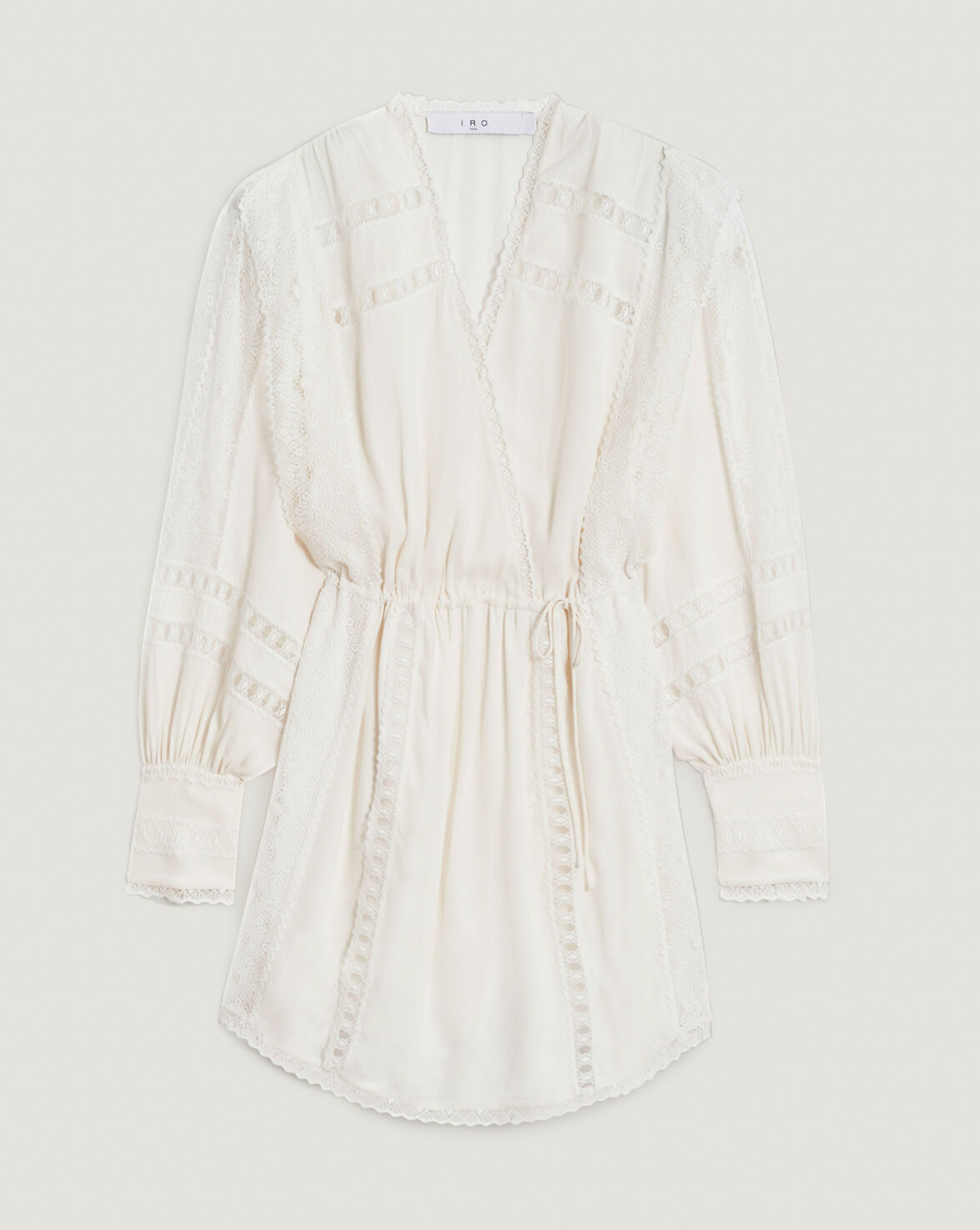 CASSIE LONG SLEEVE V NECK MINI DRESS image number null