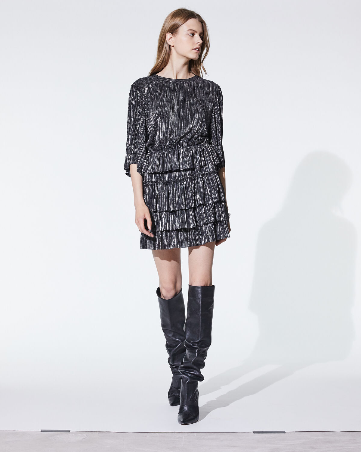 Cuzco Dress Black And Silver by IRO Paris