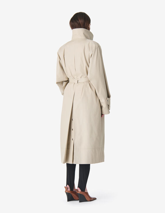 LONG BELTED TRENCH COAT