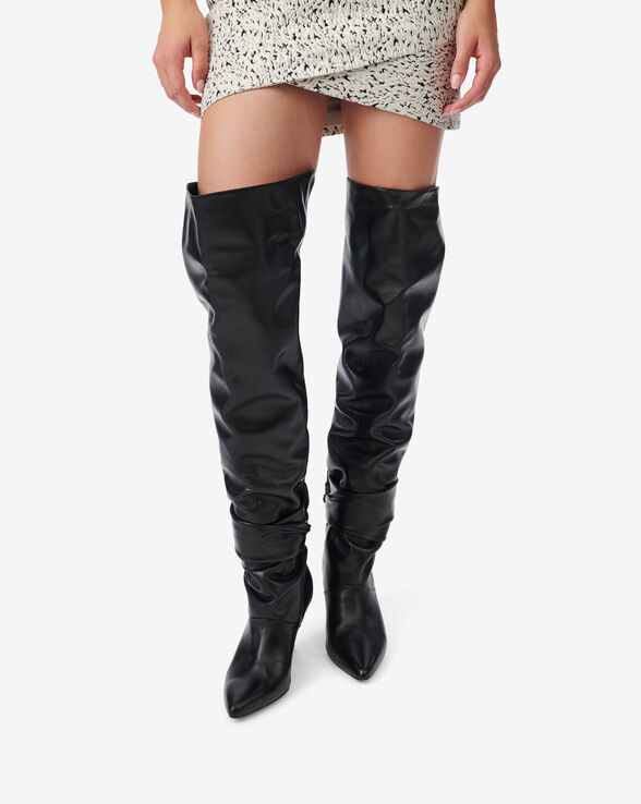 NORIC KNEE-HIGH LEATHER BOOTS