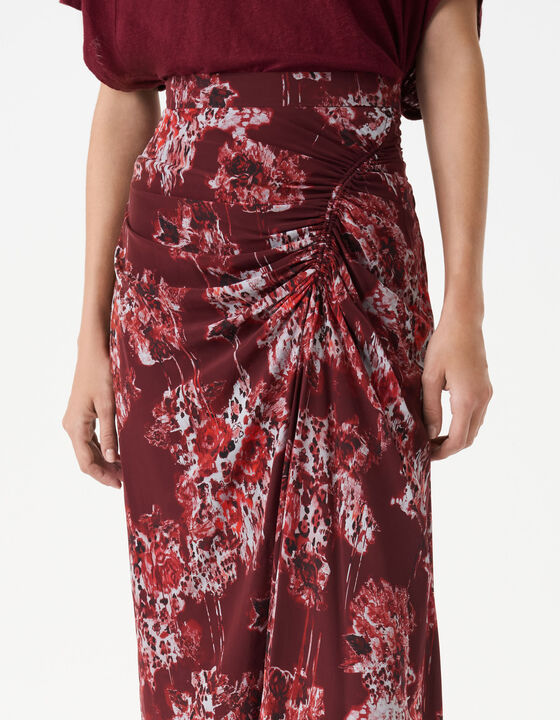 PRINTED MIDI SKIRT