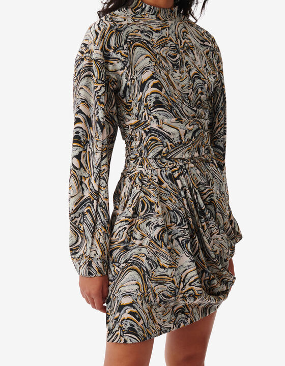 PRINTED SILK DRESS