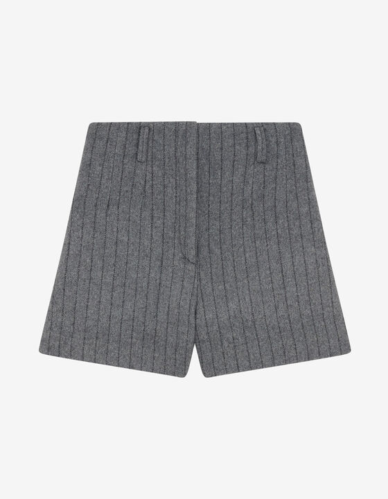 SHORT TAILLE HAUTE &Agrave; RAYURES