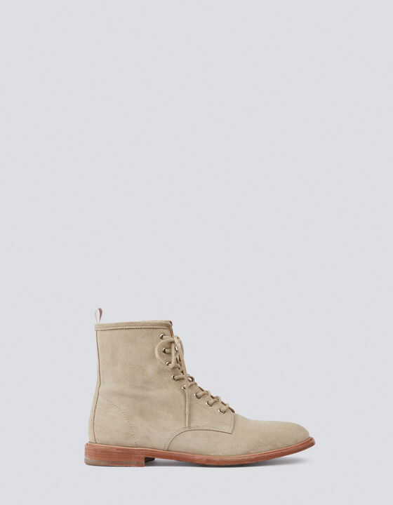 IROZA LACE-UP LEATHER BOOTS