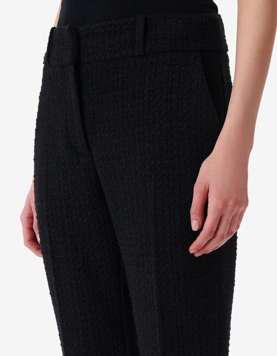 PANTALON EN TWEED LUREX