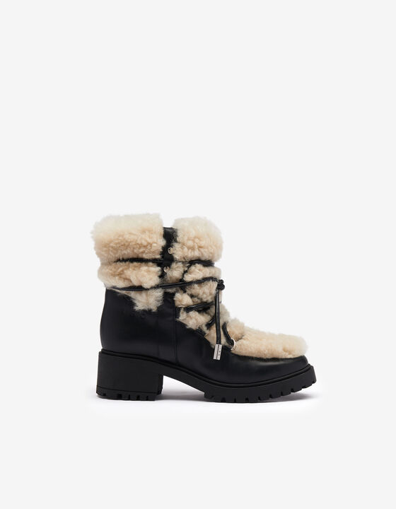 LUGNY LEATHER PLATFORM BOOTS