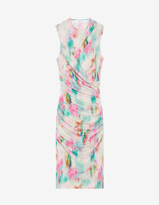 PRINTED JERSEY DRESS