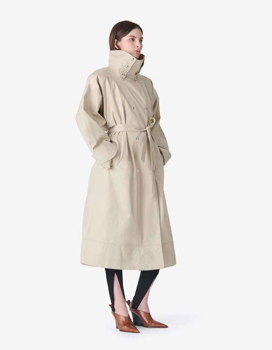 LONG BELTED TRENCH COAT