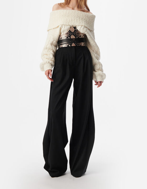 OFF-THE-SHOULDER SWEATER