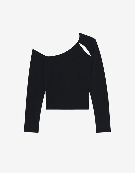 CROPPED ASYMMETRICAL TOP