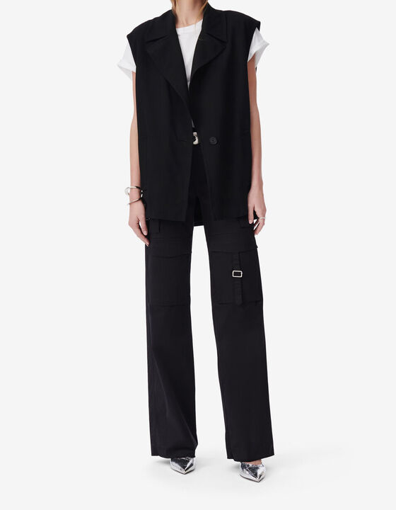 SLEEVELESS SUIT JACKET