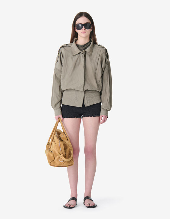 LOOSE-FITTING JACKET WITH EPAULETTES