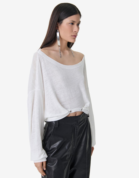 LONG-SLEEVED LINEN T-SHIRT