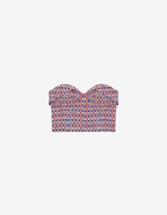 BUSTIER EN TWEED