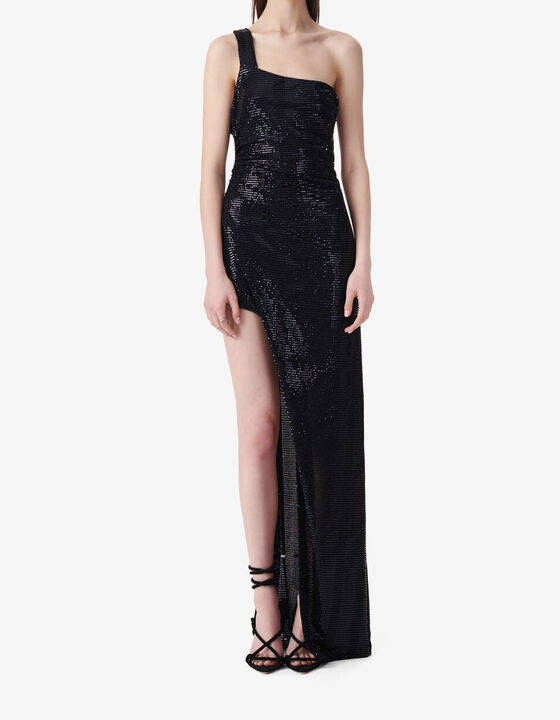 ROBE ASYM&Eacute;TRIQUE &Agrave; PAILLETTES