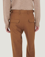 MACY SLIM WOOLED TROUSER PANTS image number null