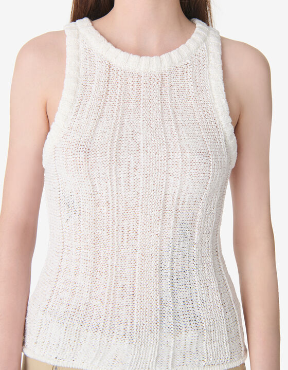 STRIPED KNIT TANK TOP