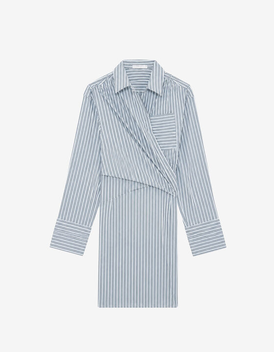 STRIPED SHIRT DRESS
