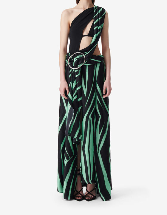 ROBE LONGUE ASYM&Eacute;TRIQUE