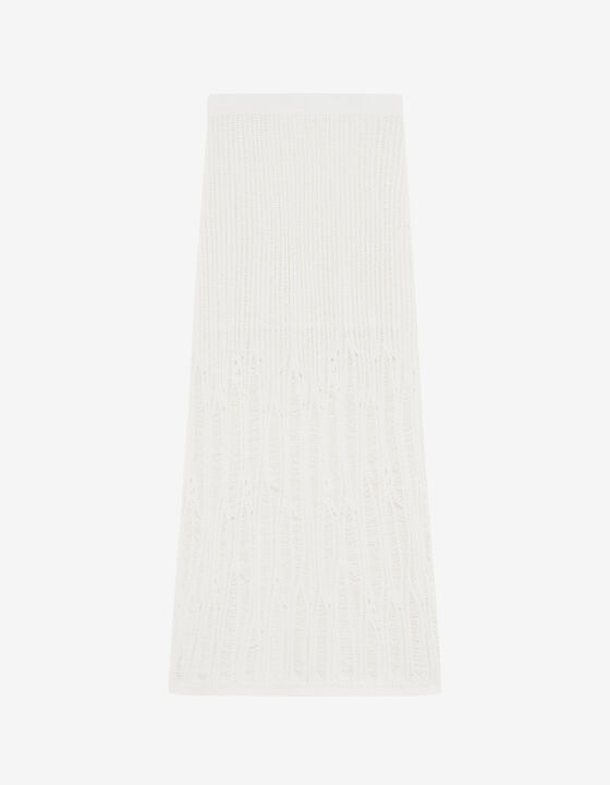 LONG LOOSE-KNIT SKIRT