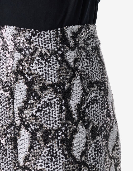 SHORT SEQUIN SKIRT