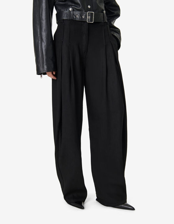 PANTALON LARGE &Agrave; PLIS