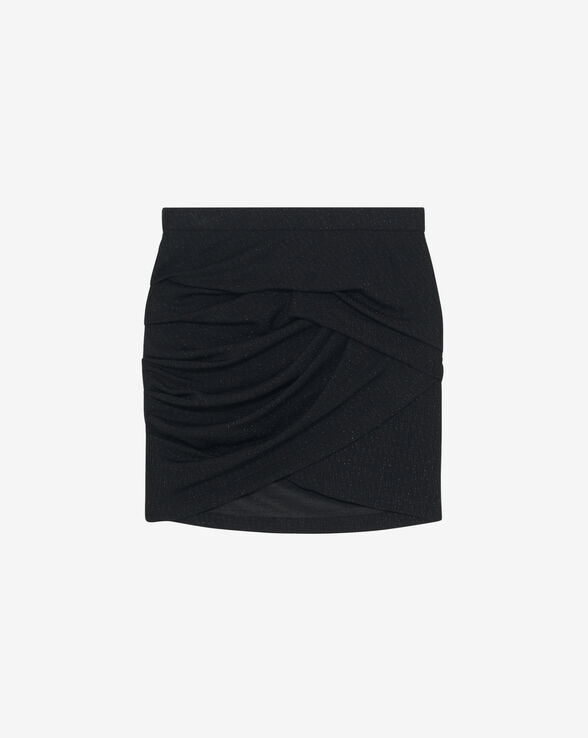 MENIA SHORT LUREX JERSEY SKIRT