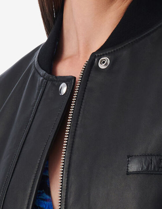OVERSIZED LEATHER BOMBER
