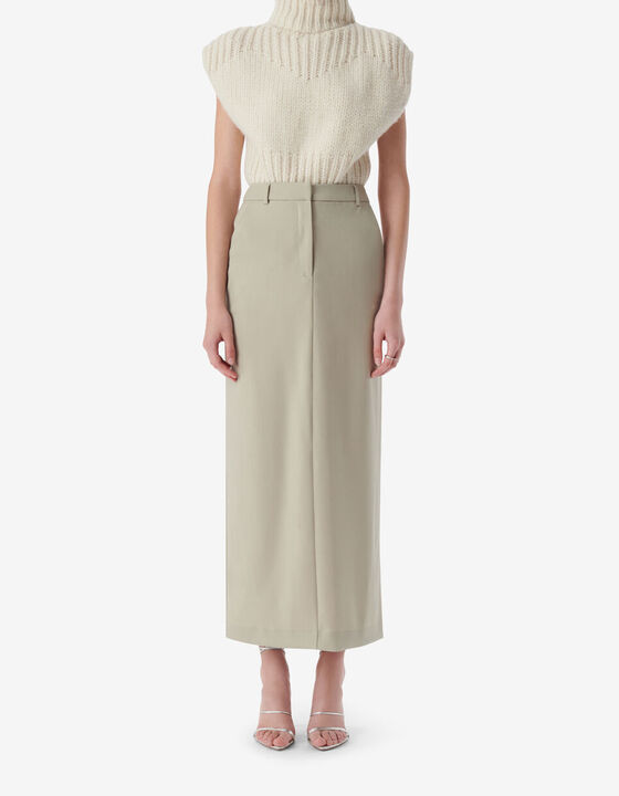 MAXI WOOL SKIRT