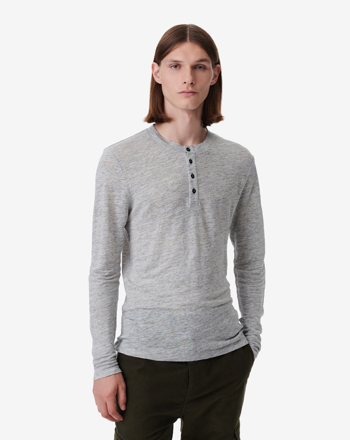 henley neck shirt