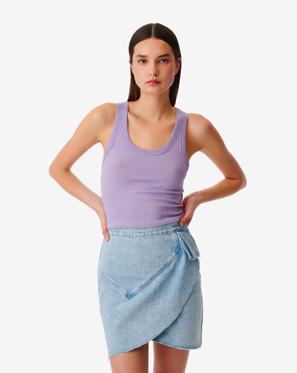 EMMA CROPPED RIBBED TANK TOP