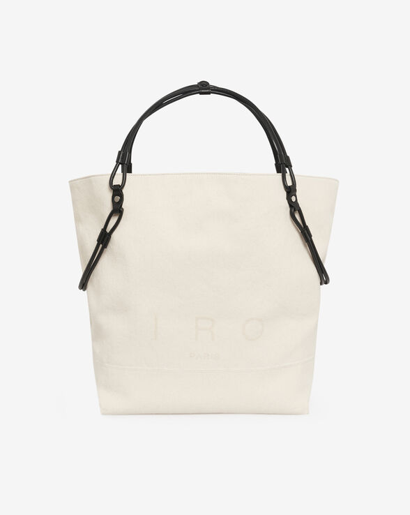 TOTIRO DENIM LOGO TOTE BAG