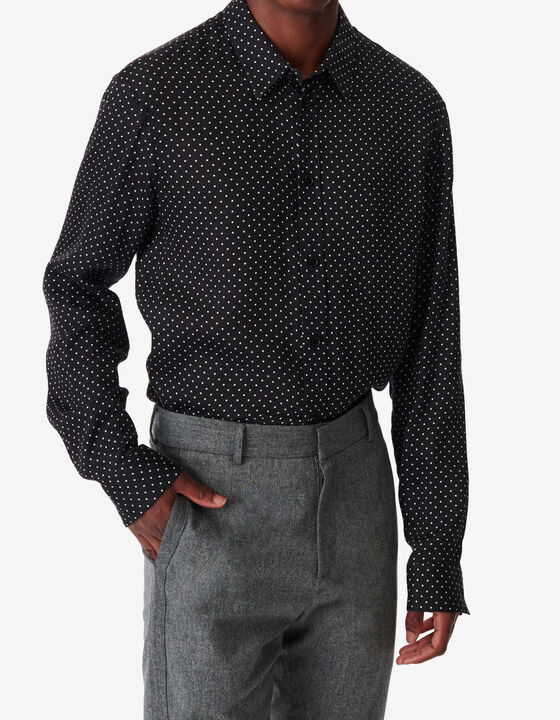 FLOWING POLKA DOT SHIRT