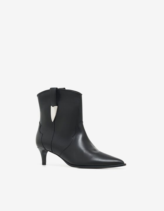 LEATHER ANKLE BOOTS