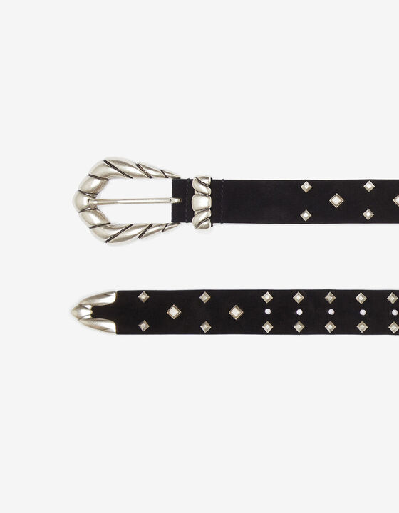 STUDDED LEATHER BELT