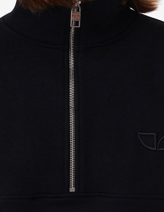 SWEATSHIRT WITH ZIP-UP NECKLINE