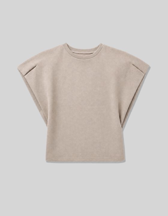 STRUCTURED-SHOULDER T-SHIRT