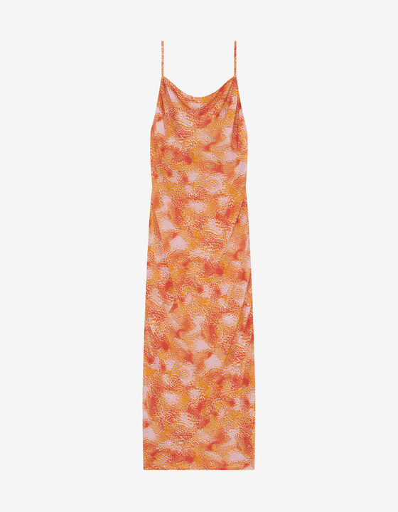 PRINTED MIDI DRESS
